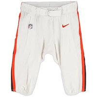 Wyatt Teller Cleveland Browns Game-Used White Nike Pants vs. New Orleans Saints on November 17, 2024