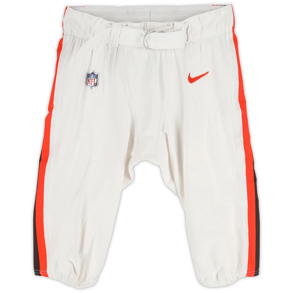 Jameis Winston Cleveland Browns Game-Used White Nike Pants vs. New Orleans Saints on November 17, 2024
