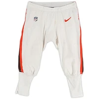 David Njoku Cleveland Browns Game-Used White Nike Pants vs. New Orleans Saints on November 17, 2024