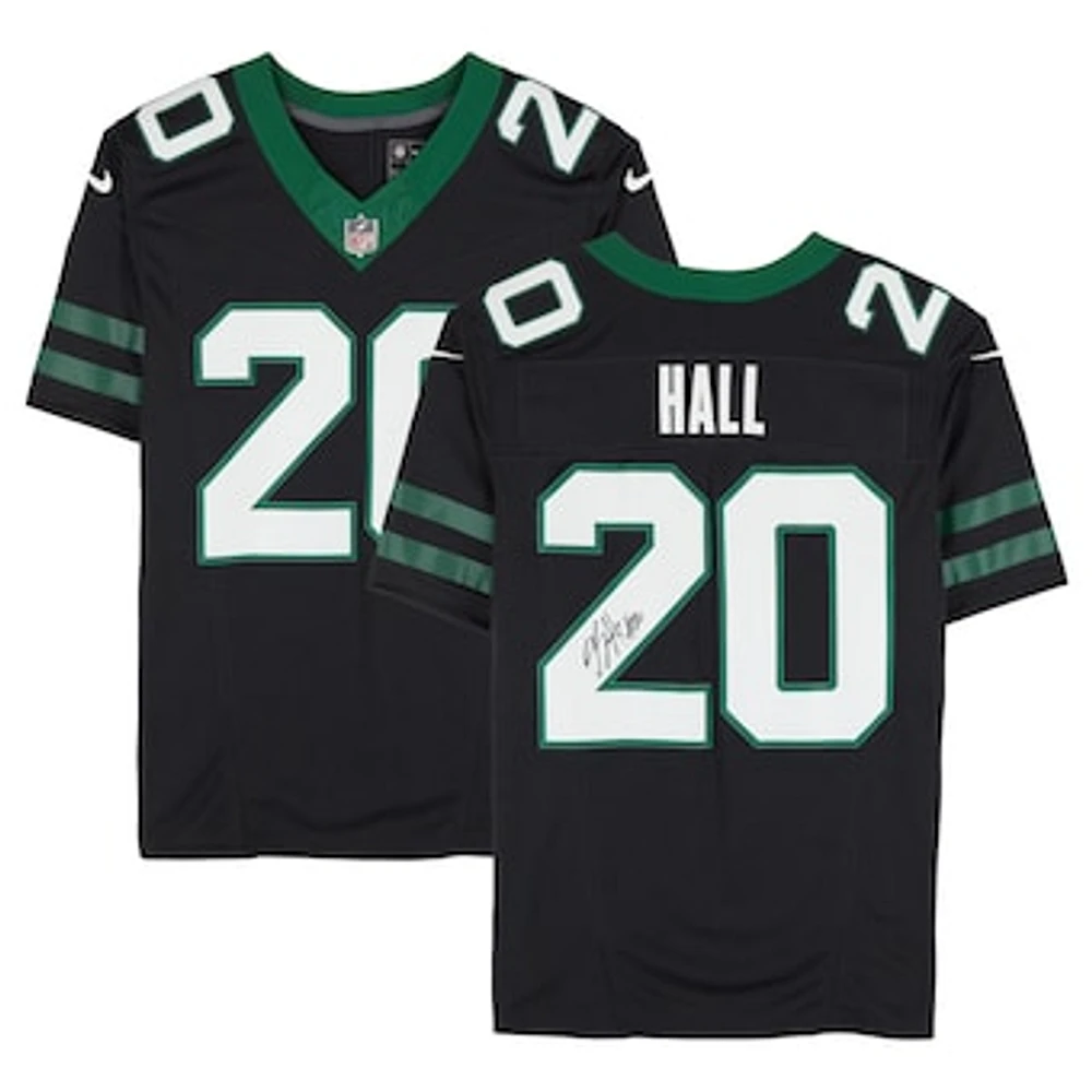 Breece Hall New York Jets Autographed Nike 2024 Black Limited Jersey