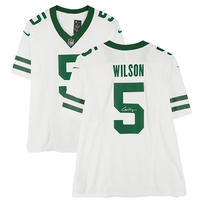 Garrett Wilson New York Jets Autographed 2024 White Nike Limited Jersey