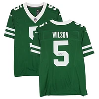 Garrett Wilson New York Jets Autographed 2024 Green Nike Limited Jersey