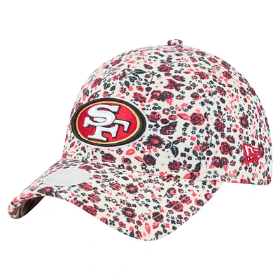 Women's New Era  Cream San Francisco 49ers Ditzy 9TWENTY Adjustable Hat