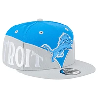 Men's New Era  Blue/Gray Detroit Lions Split 9FIFTY Snapback Hat