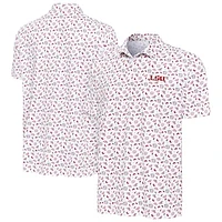 Men's Antigua White LSU Tigers Independence Day Polo