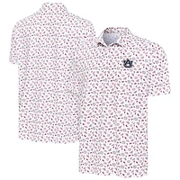 Men's Antigua White Auburn Tigers Independence Day Polo