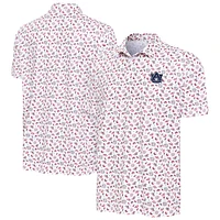 Men's Antigua White Auburn Tigers Independence Day Polo