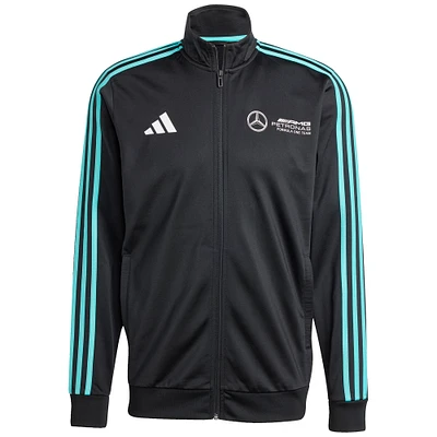 Men's adidas  Black Mercedes-AMG Petronas F1 Team Fan Wear DNA Alphaskin Full-Zip Track Jacket