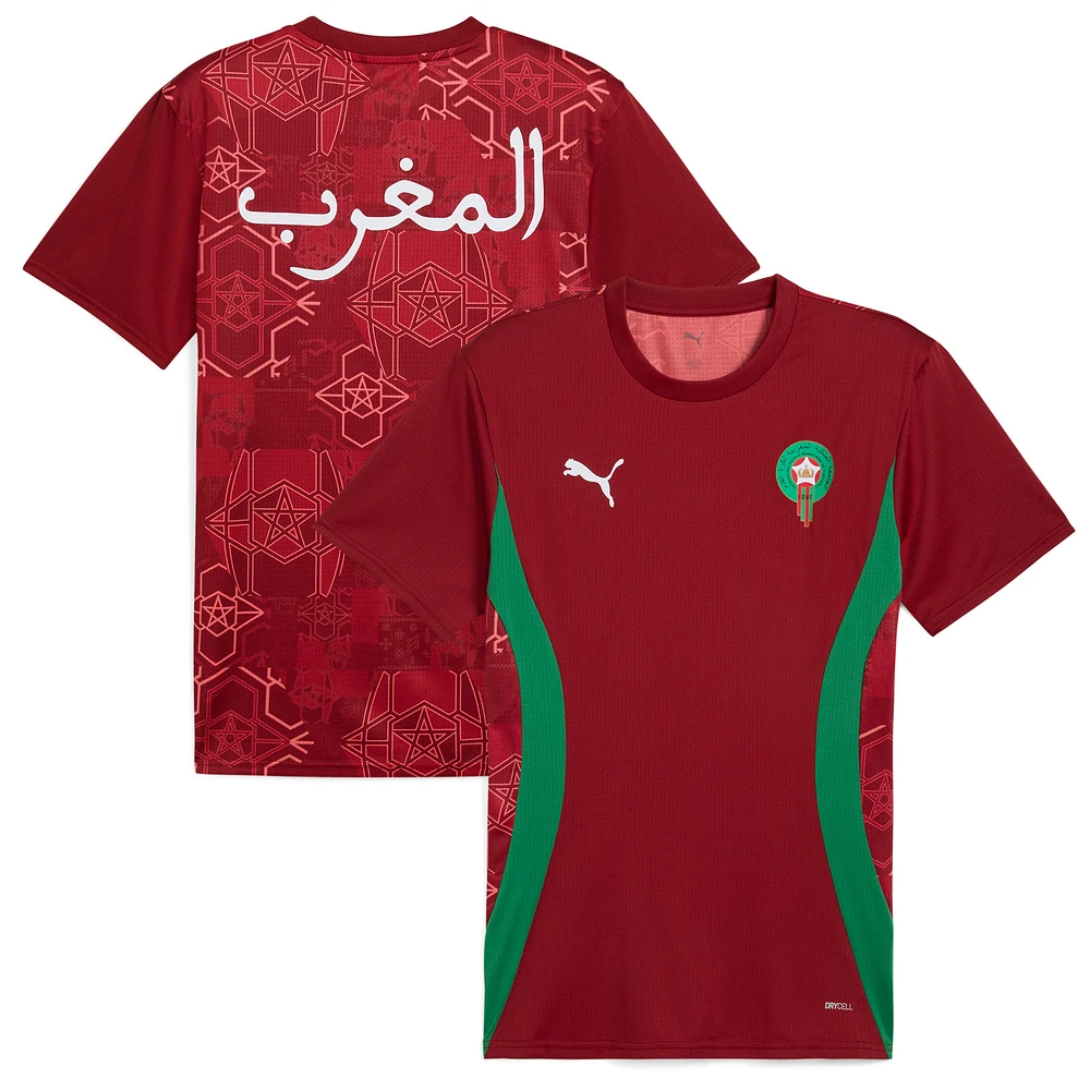 Men's Puma Red Morocco National Team 2025 Pre-Match Jersey