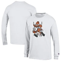 Men's Champion Texas Longhorns Bevo Long Sleeve T-Shirt