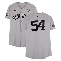 Tim Hill New York Yankees 2024 World Series Game-Used #54 Gray Jersey vs. Los Angeles Dodgers on October 26, 2024