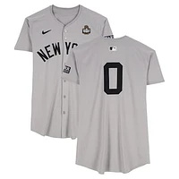 Marcus Stroman New York Yankees 2024 World Series Player-Worn #0 Gray Jersey vs. Los Angeles Dodgers on October 25, 2024