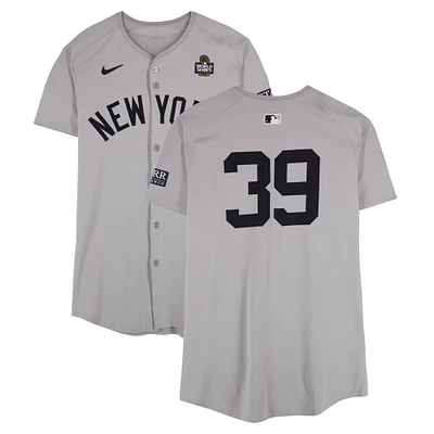 Jose Trevino New York Yankees 2024 World Series Game-Used #39 Gray Jersey vs. Los Angeles Dodgers on October 26, 2024