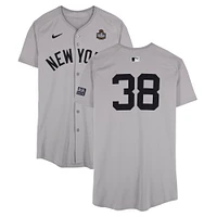 Mark Leiter Jr. New York Yankees 2024 World Series Game-Used #38 Gray Jersey vs. Los Angeles Dodgers on October 26, 2024