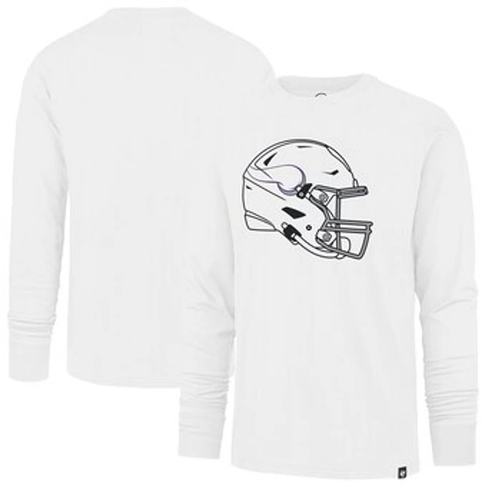 Men's '47  White Minnesota Vikings Imprint Long Sleeve T-Shirt