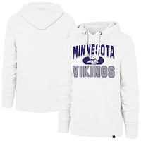 Men's '47  White Minnesota Vikings Counter Strike Headline Pullover Hoodie