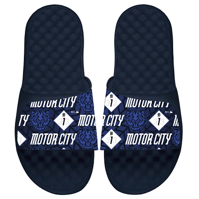 Unisex ISlide  Navy Detroit Tigers 2024 City Connect Slide Sandals