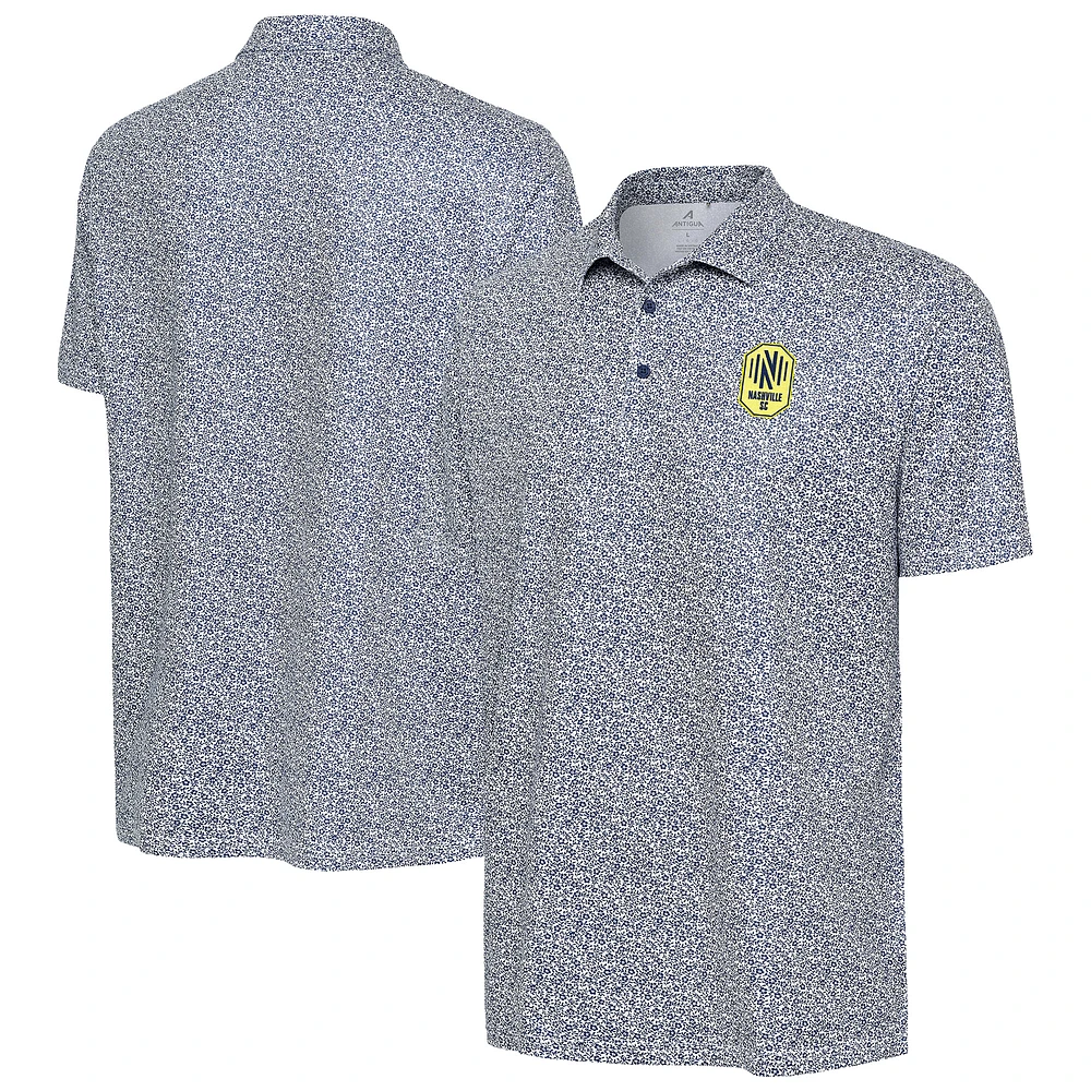Men's Antigua White Nashville SC Field Ditsy Polo