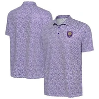 Men's Antigua  White Orlando City SC Field Ditsy Polo