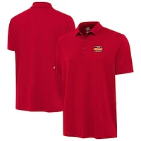 Men's Antigua Red NASCAR Merchandise Reprocess Polo