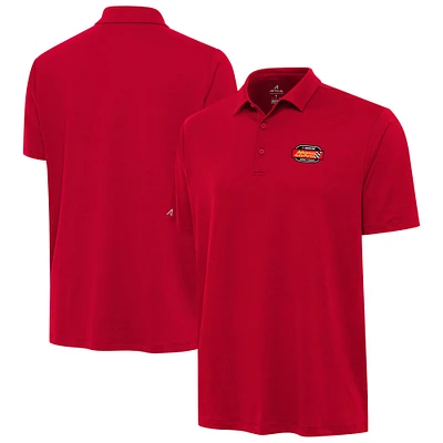 Men's Antigua Red NASCAR Merchandise Reprocess Polo