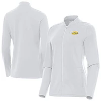 Women's Antigua  White ARCA Menards Series Continual Full-Zip Jacket