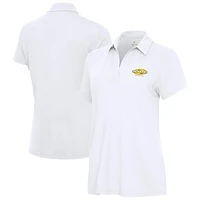 Women's Antigua  White ARCA Menards Series Era V-Neck Polo