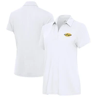 Women's Antigua  White ARCA Menards Series Era V-Neck Polo