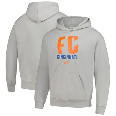 Unisex Live Breathe Futbol Heather Gray FC Cincinnati Pullover Hoodie