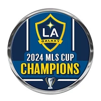 WinCraft LA Galaxy 2024 MLS Cup Champions Domed Metal Auto Emblem