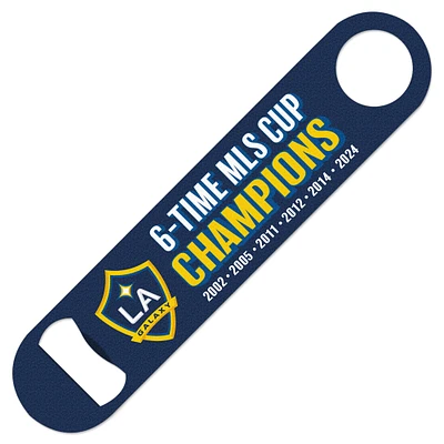 WinCraft LA Galaxy Six-Time MLS Cup Champions Double-Sided Metal Bottle Opener