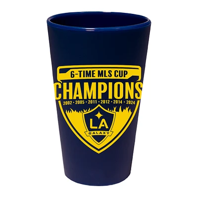 WinCraft LA Galaxy Six-Time MLS Cup Champions 16oz. Silicone Pint Glass