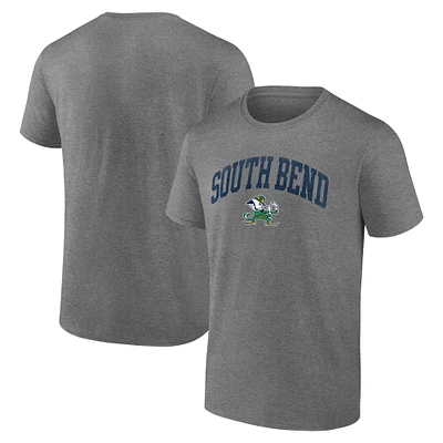 Men's Heather Gray Notre Dame Fighting Irish Arched City Tri-Blend T-Shirt