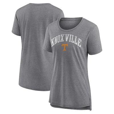 Women's Gray Tennessee Volunteers Arched City Tri-Blend T-Shirt