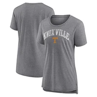 Women's Gray Tennessee Volunteers Arched City Tri-Blend T-Shirt