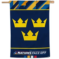 WinCraft Sweden 2025 4 Nations Face-Off 28" x 40" Single-Sided Vertical Banner