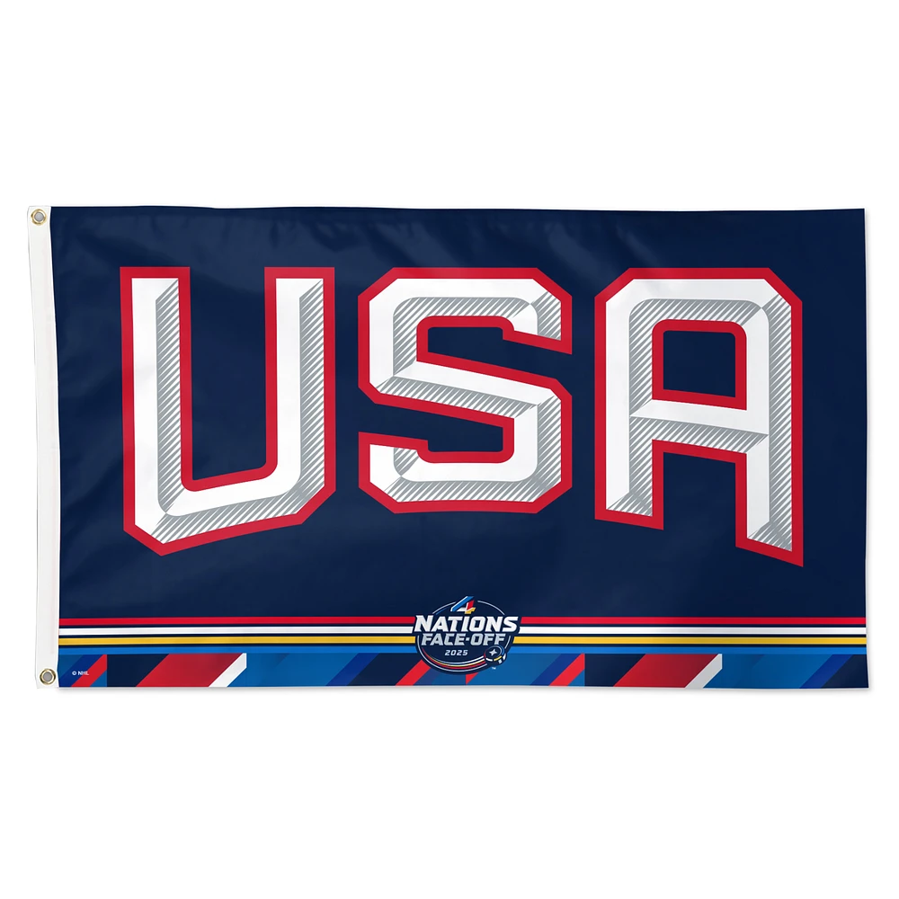 WinCraft USA 2025 4 Nations Face-Off 3' x 5' Deluxe Single-Sided Flag