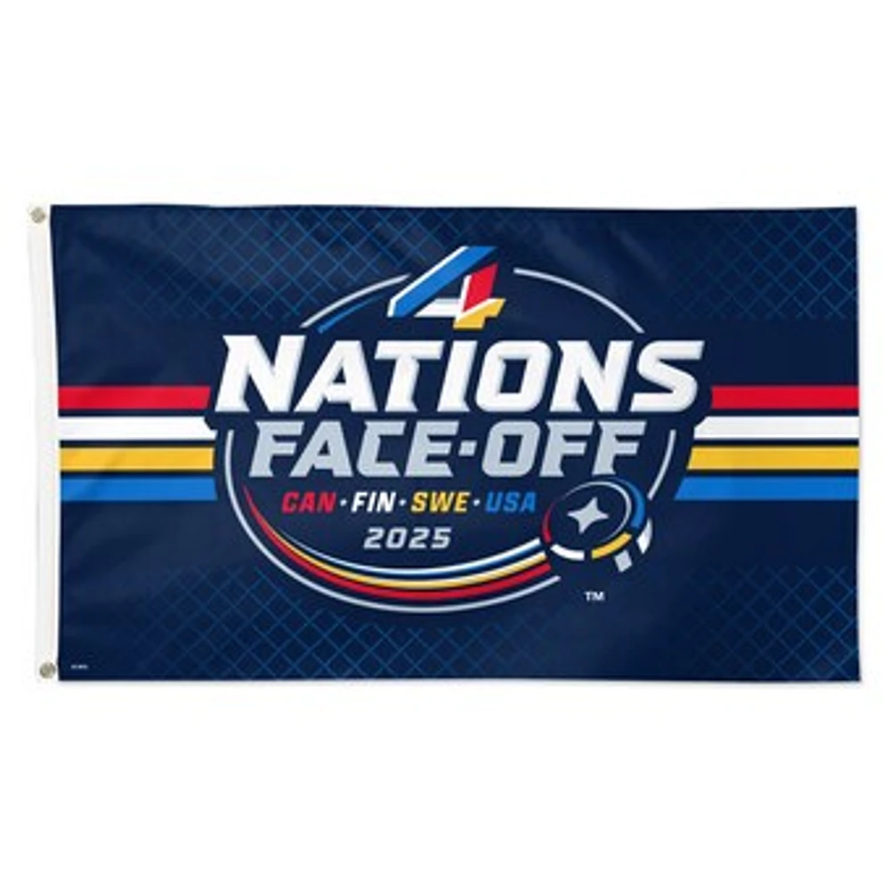 WinCraft NHL 2025 4 Nations Face-Off 3' x 5' Deluxe Single-Sided Flag