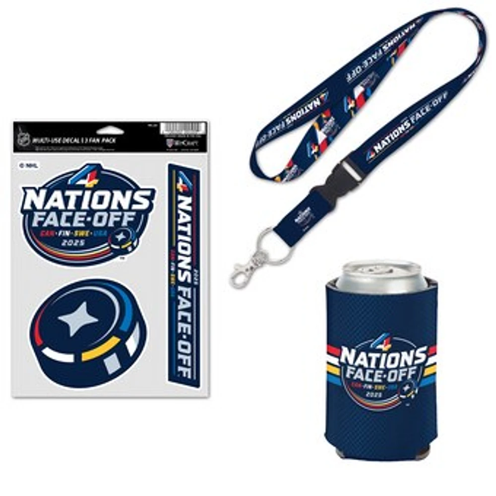 WinCraft NHL 2025 4 Nations Face-Off Three-Piece Fan Pack