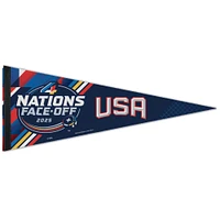 WinCraft USA 2025 4 Nations Face-Off 12" x 30" Premium Pennant