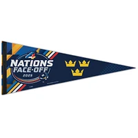 WinCraft Sweden 2025 4 Nations Face-Off 12" x 30" Premium Pennant