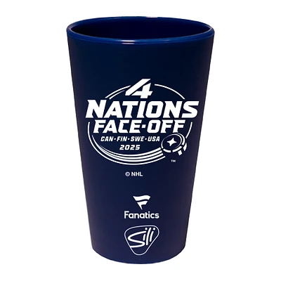 WinCraft USA 2025 4 Nations Face-Off 16oz. Silicone Pint Glass