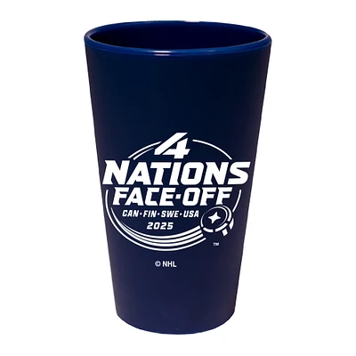 WinCraft NHL 2025 4 Nations Face-Off 16oz. Silicone Pint Glass