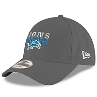 Men's New Era  Gray Detroit Lions 2024 NFL Playoffs 9FORTY Adjustable Hat