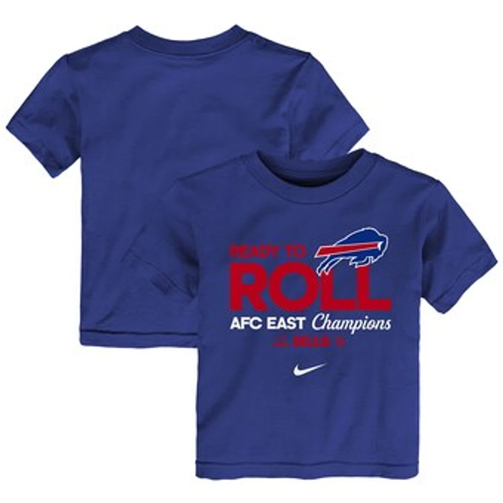 Toddler Nike Royal Buffalo Bills 2024 AFC East Division Champions Locker Room Trophy Collection T-Shirt