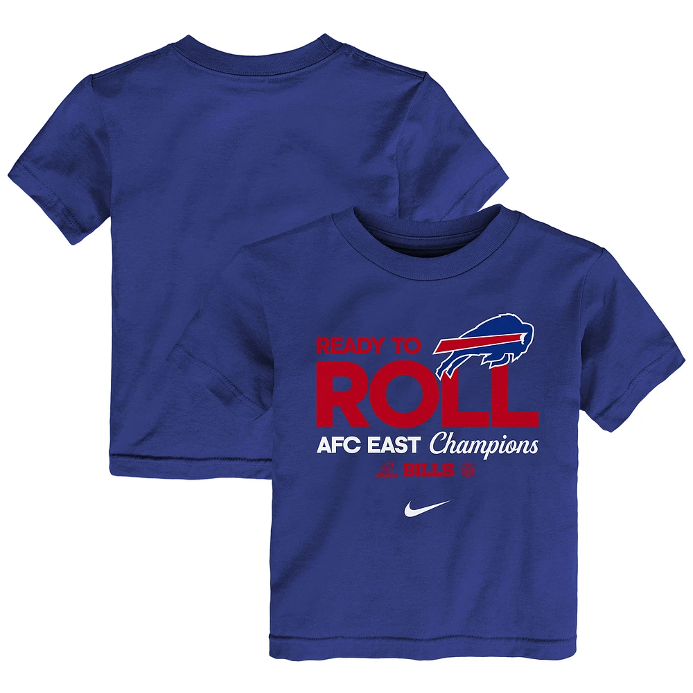 Toddler Nike Royal Buffalo Bills 2024 AFC East Division Champions Locker Room Trophy Collection T-Shirt