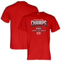 Unisex Blue 84  Red Jacksonville State Gamecocks 2024 C-USA Football Conference Champions Locker Room T-Shirt