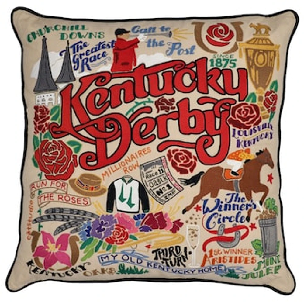 catstudio Kentucky Derby 151 20" x 20" Pillow