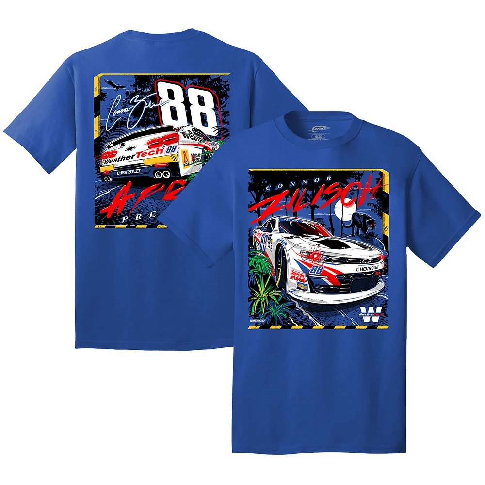 Men's JR Motorsports Official Team Apparel  Royal Connor Zilisch WeatherTech Car T-Shirt