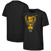 Youth Fanatics Black LA Galaxy 2024 MLS Cup Champions Locker Room T-Shirt